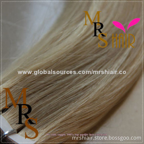20-Inch 20# color Indian straight tape in hair
